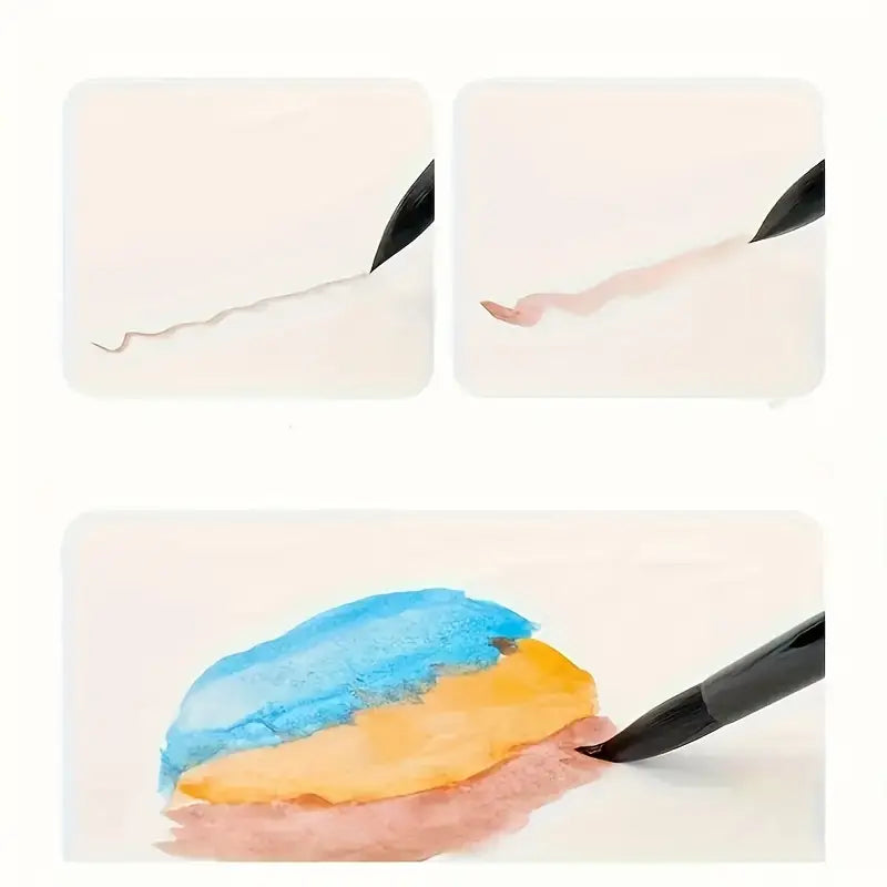 7 Squirrel Hair Watercolor Brush Set