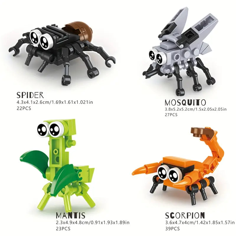 1pc of endless fun with Animal or Insect Building Blocks