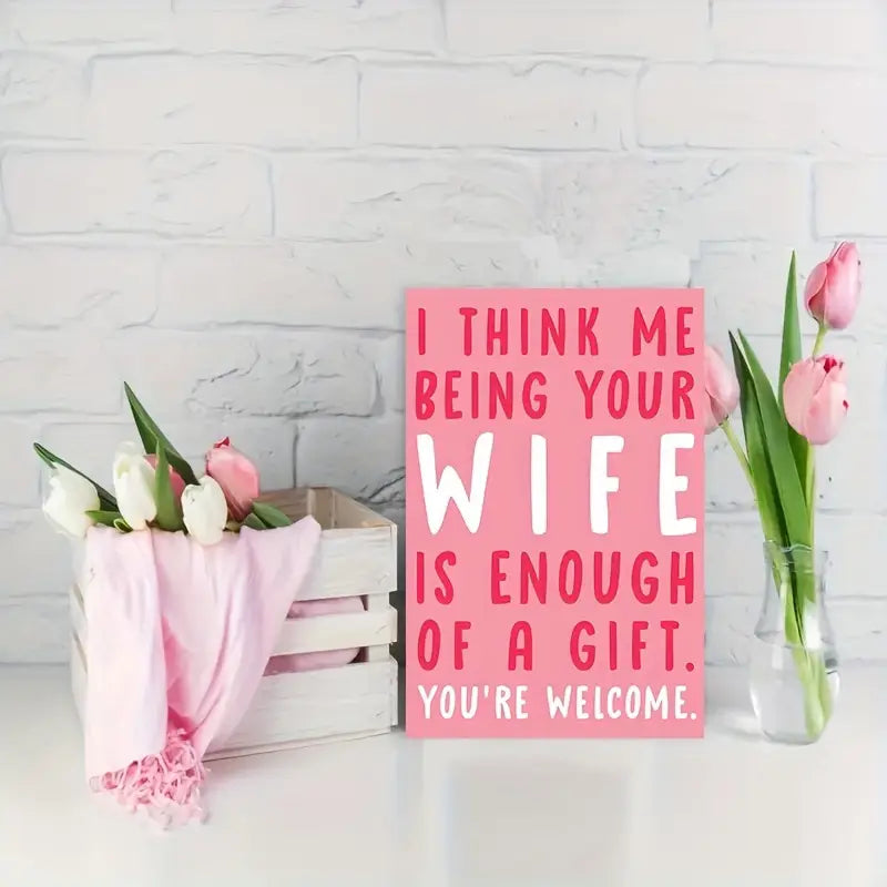 Funny Husband Birthday Card – Perfect for Valentine's Day & Anniversaries