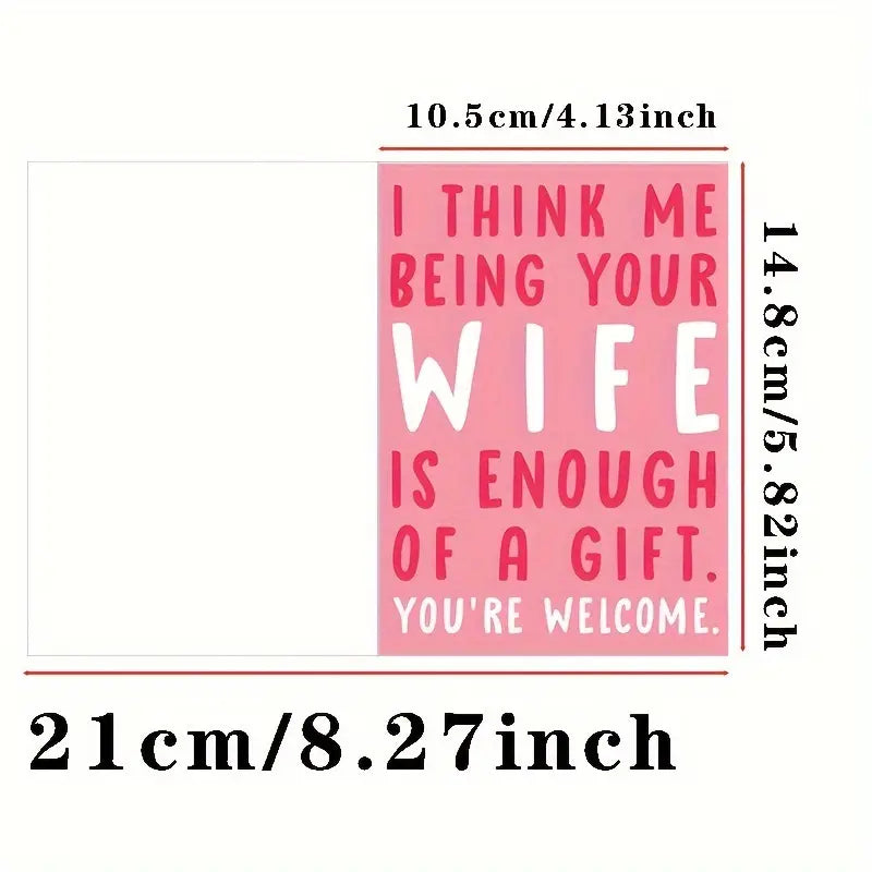 Funny Husband Birthday Card – Perfect for Valentine's Day & Anniversaries