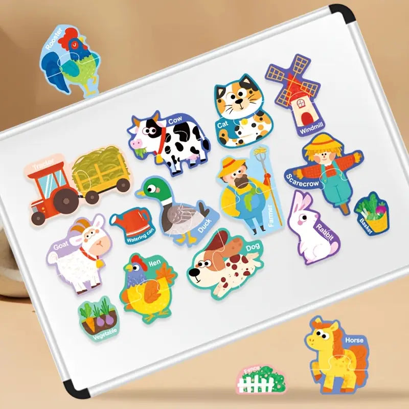 Magnetic Puzzle Set - Farm Edition